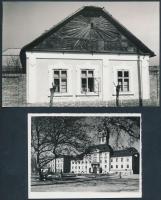 cca 1950-60 Régi szegedi fotók, belváros, Alsóváros, 4db, különböző méretben, 9x12cm és 12x17cm