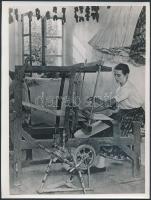 Balogh Rudolf népi témájú fotói, jelzett,  3db, 24x18cm