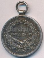 1914. "Ferenc József II. osztályú Ezüst Vitézségi Érem" jelzetlen Ag kitüntetés mellszalag...