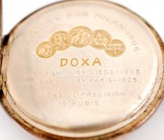 Ezüst  (Ag.) Doxa  zsebóra, jelzett, működik, bruttó:59 g