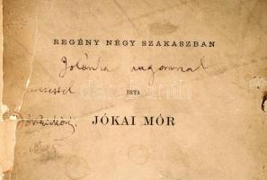 Jókai Mór: Tégy jót. Regény négy szakaszban. Bp., 1895. Révai. Jókai unokahúgának, Jolánnak dedikált...