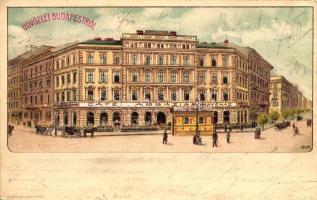 Budapest VI. Abbázia Kávéház, Kosmos litho s: Geiger (EK)