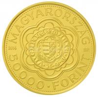 2014. 50.000Ft Au "Mária Aranyforintja" tanúsítvánnyal (3,5g/0.986)  T:1
Hungary 2014. 50...