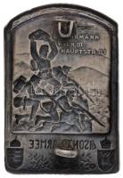 Osztrák-Magyar Monarchia 1915. "Isonzó-hadsereg 1915" jelzetlen Ag sapkajelvény, hátoldalá...