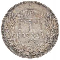 1906KB 1K Ag "Ferenc József" T:2 patina, halvány felületi karcok
Hungary 1906KB 1 Korona ...