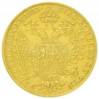 Ausztria / olasz verdejel 1855V Dukát Au "Ferenc József" Velence (3,46g/0.986) T:2 ph., ki...