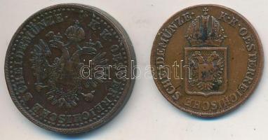 Ausztria 1816A 1/2kr Cu + 1851A 2kr Cu T:2,2-
Austria 1816A 1/2 Kreuzer Cu + 1851A 2 Kreuzer Cu C:X...
