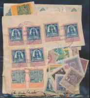 ~175 db magyar okmánybélyeg zacskóban ömlesztve