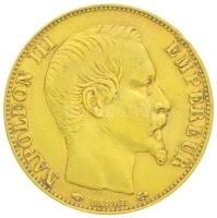 Franciaország/Második Császárság 1859A 20Fr Au "III. Napóleon" Párizs (6.43g/0.900) T:2,2- ph. France/Second Empire 1859A 20 Francs Au "Napoleon III" Paris (6.43g/0.900) C:XF,VF edge error Krause KM# 781.1