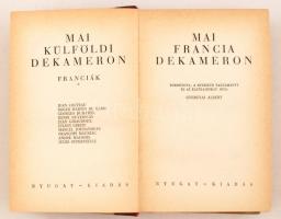 Mai külföldi dekameron I-VI. A Nyugat kiadása.
Mai amerikai-orosz-francia-japán-angol-német dekamer...