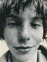 cca 1973 Novák József: Szeplős, feliratozott vintage fotóművészeti alkotás, 24x18 cm