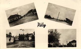 Pély, Hangya üzlet, templom (EK)