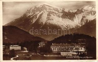 Semmering, Kurhaus mit Raxalpe / cure building with Mt. Rax