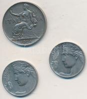 Olaszország 1912-1913R 20c Ni (2x) + 1924R 1L T:2,2-
Italy 1912-1913R 20 Centesimi Ni (2x) + 1924R ...