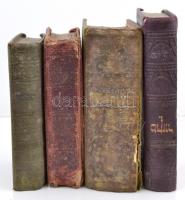 Vegyes judaika könyvcsomag, 4 db héber nyelvű imakönyv egyben.