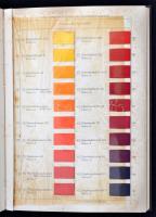 Färbungen auf unerschwerter Seider. Frankfurt, 1922, I.G. Farbenindustrie Aktiengesellschaft. Festék...