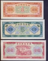 Észak-Korea 1959. 50Ch-100W 6db bankjegy T:I