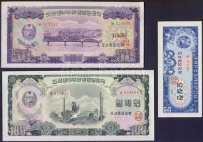 Észak-Korea 1959. 50Ch-100W 6db bankjegy T:I
