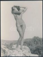 cca 1970 A test esztétikája, 5 db finoman erotikus fénykép, 18x13 cm /
cca 1970 5 erotic photos, 18...