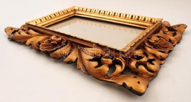 Antik aranyozott képkeret üveggel, hátul modernizálva, igényesen restaurálva. Hibátlan. Képméret 16x...