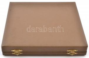 Borsos Miklós (1906-1990) 1987. "MOEBL COOP 1967-1987" nagyméretű kétoldalas Br plakett er...