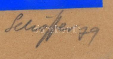 Schöffer, Nicolas (Miklós) (1912-1992): Kompozíció.
szita, papír. EA jelzéssel, aláírt. 33x45 cm Üv...