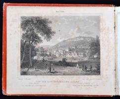 Ansichten von Baden und seinen nächsten Umgebungen. Karlsruhe, 1845, Frommel. Leírás Baden-Baden és környékéről, metszetekkel. Kiadói aranyozott, kissé sérült vászonkötésben. A térképmelléklet elszakadt.