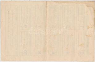 Budapest 1920. "Központi Sajtóvállalat Részvénytársaság" részvénye 25K-ról, szelvényekkel ...