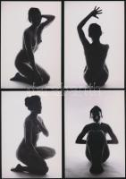 cca 1970 Női formák rejtett izgalma, 13 db finoman erotikus fénykép, 13x9 cm / cca 1970 13 erotic photos, 13x9 cm