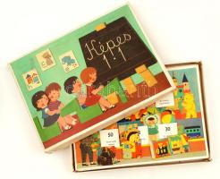 cca 1970 Képes 1x1 játék (kis hiánnyal),  eredeti dobozban, 23x32x3cm