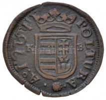 170?KB Rézpoltura "II.  Rákóczi Ferenc" verehibás (2,49g) T:2- 
Hungary 170?KB Poltura Cu...