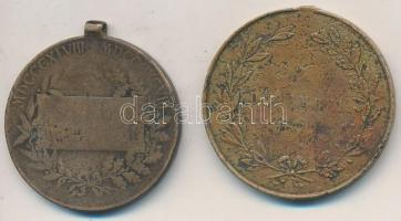 1873. "Hadiérem" aranyozott Br katonai érdemérem mellszalag és fül nélkül + 1898. "Ju...