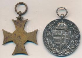 1913. "Mozgósítási Kereszt / 1912-1913-as Emlékkereszt" aranyozott Br kitüntetés mellszala...
