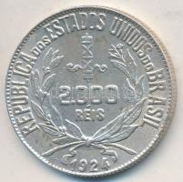 Brazília 1924. 2000R Ag T:2 apró ph. Brasil 1924. 2000 Reis Ag C:XF tiny edge error