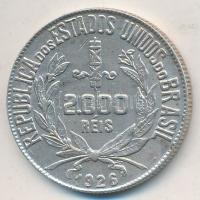 Brazília 1926. 2000R Ag T:2 Brasil 1926. 2000 Reis Ag C:XF