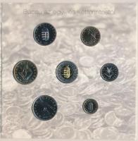 2008. 1Ft-100Ft 7xklf darabos forgalmi sor "Búcsú az egy- és kétforintostól" dísztokos sze...