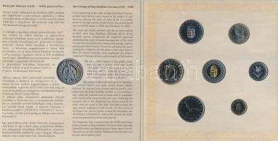 2008. 1Ft-100Ft 7klf db + Mátyás denár Ag fantáziaverete "Reneszánsz emlékév" dísztokos sz...