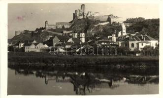 1928 Trencsén, Trencin; vár, hátoldalon az első Szlovák Bélyegkiállítás pecsétjével, Foto Tatra  / castle, on the backside 1st Slovakian Stamp Exhibiton So. Stpl., photo
