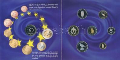 2007. 1Ft-100Ft 8klf db, szettben, benne 50Ft "50 éves a Római Szerződés" T:PP