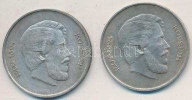 1947. 5Ft Ag "Kossuth" (2x) T:2-,3