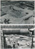 1974 Budapest, Deák tér föld felett és föld alatt, 13 db korabeli fénykép, 9x12 cm