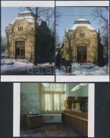 1981 Budapesti gyógyszertár kívül-belül (II. ker., Vöröshadsereg u.), 8 db korabeli negatívról készült modern nagyítás 10x15 cm-es fotópapíron
