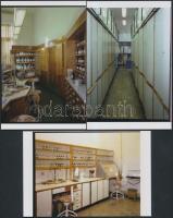 1981 Budapesti gyógyszertár kívül-belül (II. ker., Vöröshadsereg u.), 8 db korabeli negatívról készü...