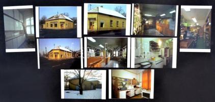 1981 Budapesti gyógyszertár kívül-belül (II. ker., Dimitrov u.), 10 db korabeli negatívról készült modern nagyítás 10x15 cm-es fotópapíron