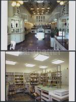 1981 Budapesti gyógyszertár kívül-belül (V. ker., Kossuth Lajos u. 2.), 8 db korabeli negatívról készült modern nagyítás 10x15 cm-es fotópapíron