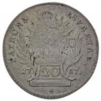 Német Államok / Bajorország 1787. 20kr Ag "Karl Theodor" (6,61g) T:2-
German States / Bav...