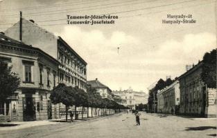 Temesvár, Timisoara; Józsefváros, Hunyady út, Simon László üzlete / street, shop