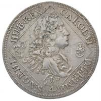 1735NB 1/4 Tallér Ag III. Károly (6,61g) T:2- ph. lyuktömött Huszár:1623;Unger II.:1194.