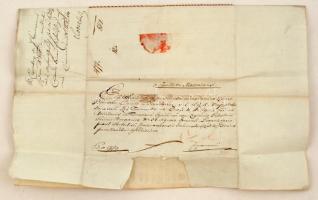 1814 Győr megye rendjeinek magyar nyelven írt levele, a Napóleoni háborúk miatti újoncállítás megkön...