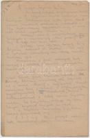 ~1945. "Budapesti húsjegy" (2x), hátoldalon kézzel írott levél a magyar helyesírás helyzet...